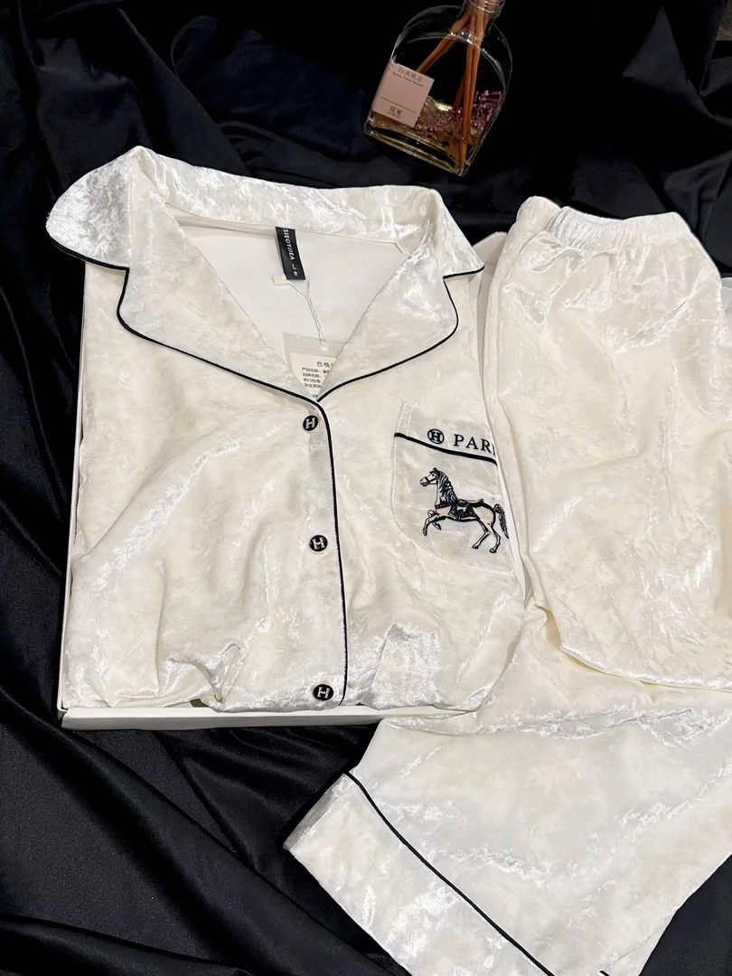 大榕家《H家白头偕老》情侣款时尚长袖睡衣家居服套装