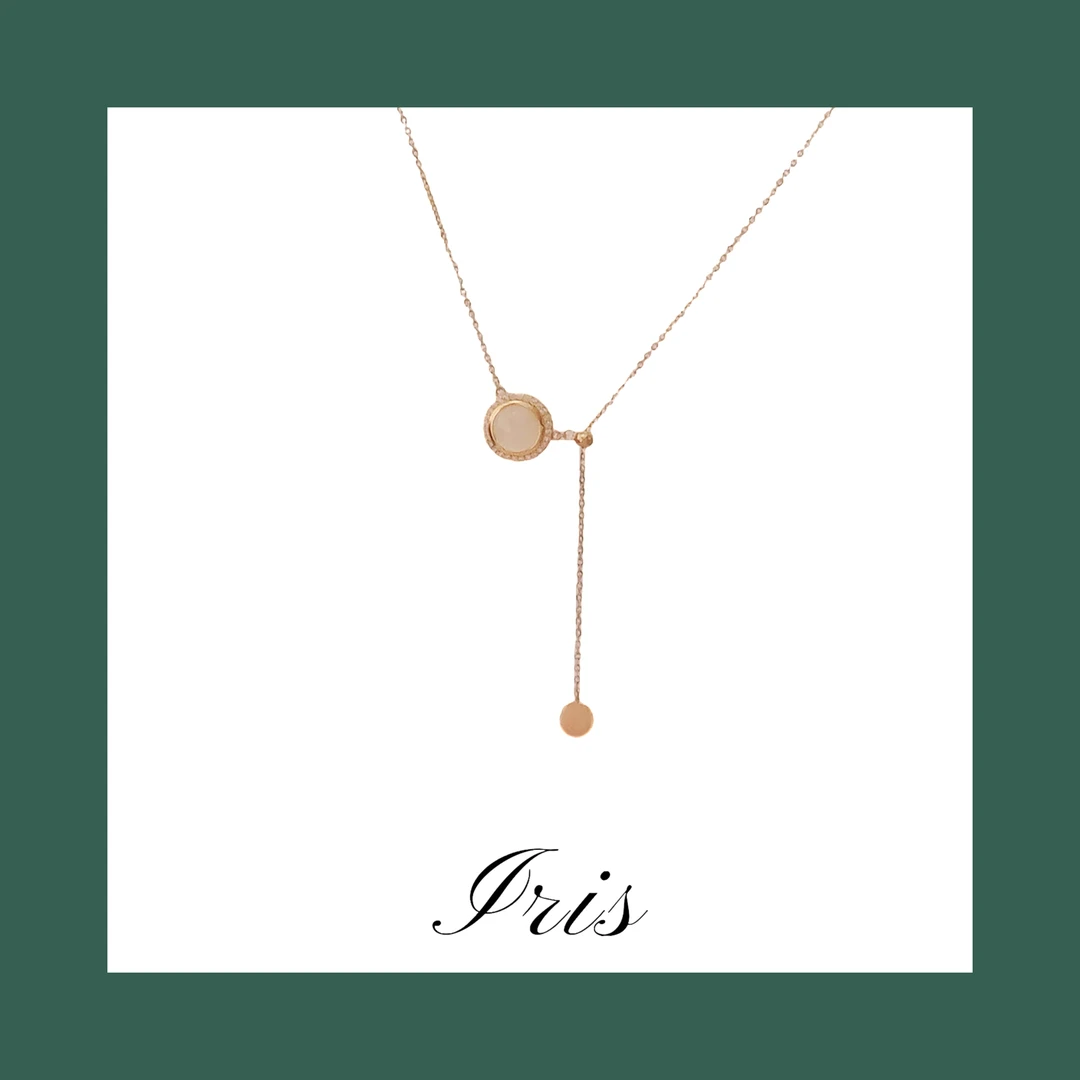 坠链均925银莫桑石 JT纯银18K金项链高级感锁骨链轻奢气质简约