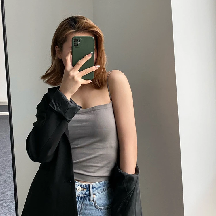 百搭性感显瘦吊带 打底美背背心瑜伽修身