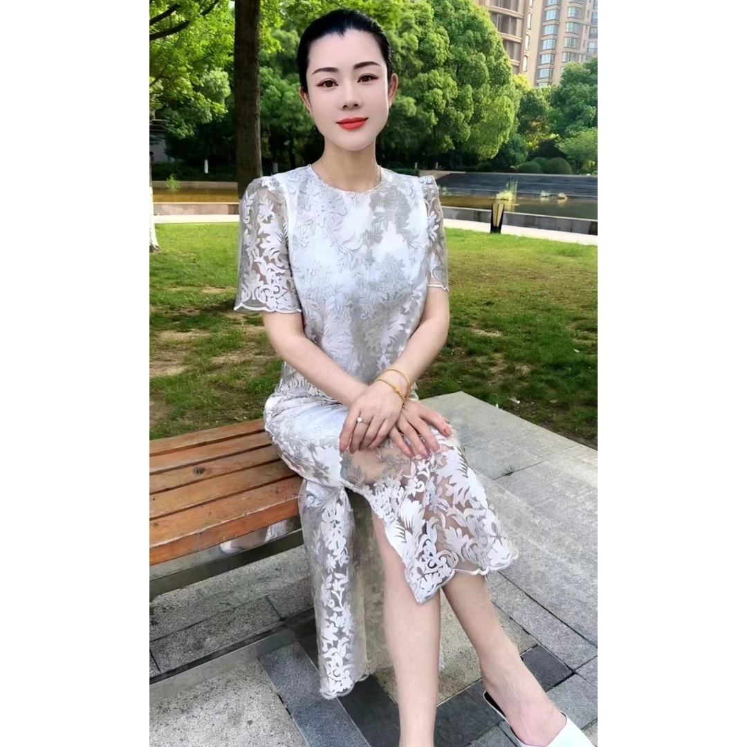 7897夏季新款蕾丝连衣裙
