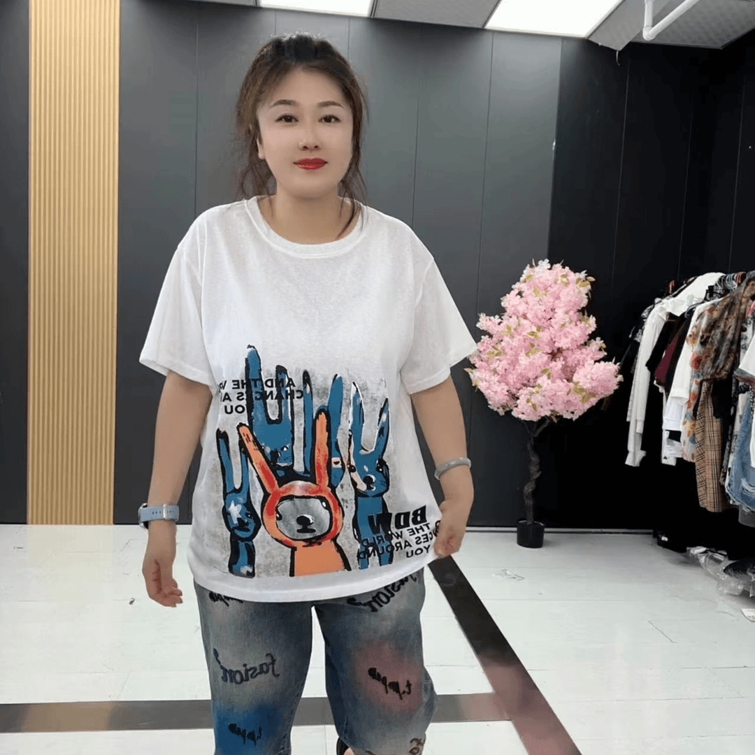 613 新款大码显瘦半袖衫BNE