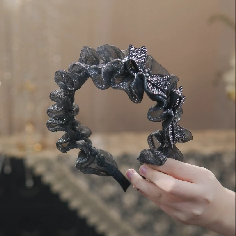 【裙边发箍】冬季新款百搭小众显脸小显高颅顶气质纯手工发箍2048