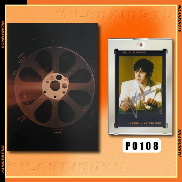 P0108【张杰】正品拍立得照片 黑胶