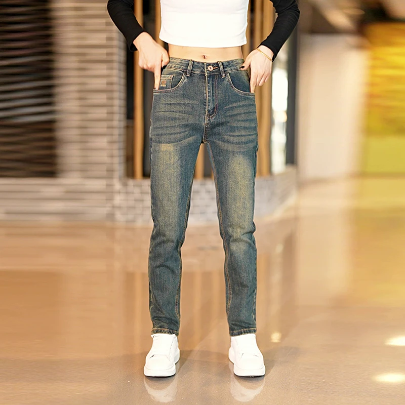 牛仔裤男春秋新款男士修身显瘦小直筒潮流弹力百搭休闲长裤小脚裤