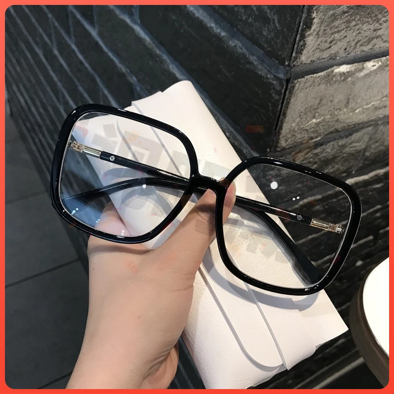 韩版超大框方形显瘦近视眼镜框