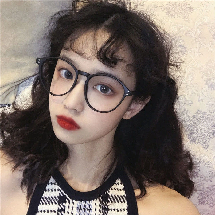 韩版超轻学生素颜磨砂黑大框眼镜女圆脸显瘦近视眼镜框架百搭潮男