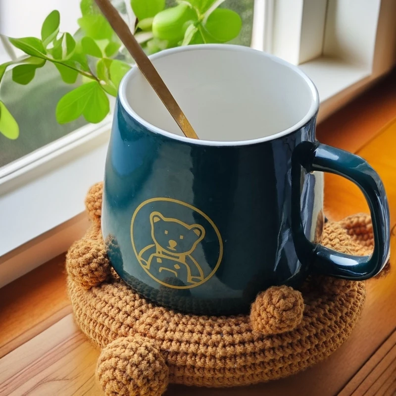 爱心义卖  纯手工钩织杯垫