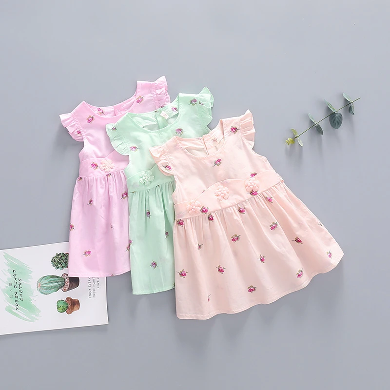 宝宝短袖连衣裙夏装单层薄款婴儿公主裙夏季儿童女童裙子夏天童装
