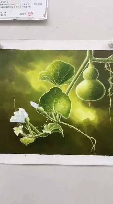 【闪购商品】绘画葫芦 斗方麻布约50*60