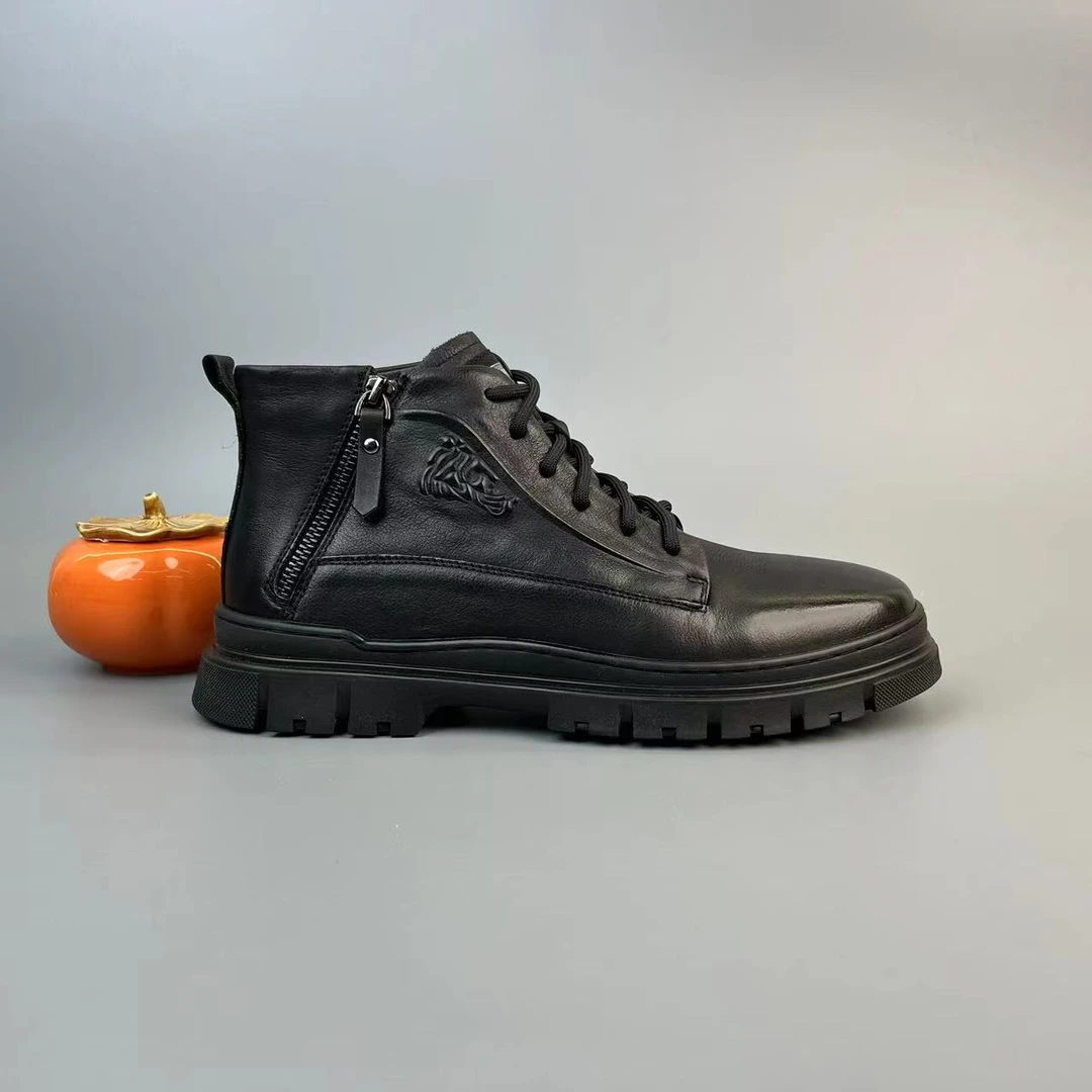 21402男鞋秋冬季新款头层牛皮高帮休闲鞋G-FY-19