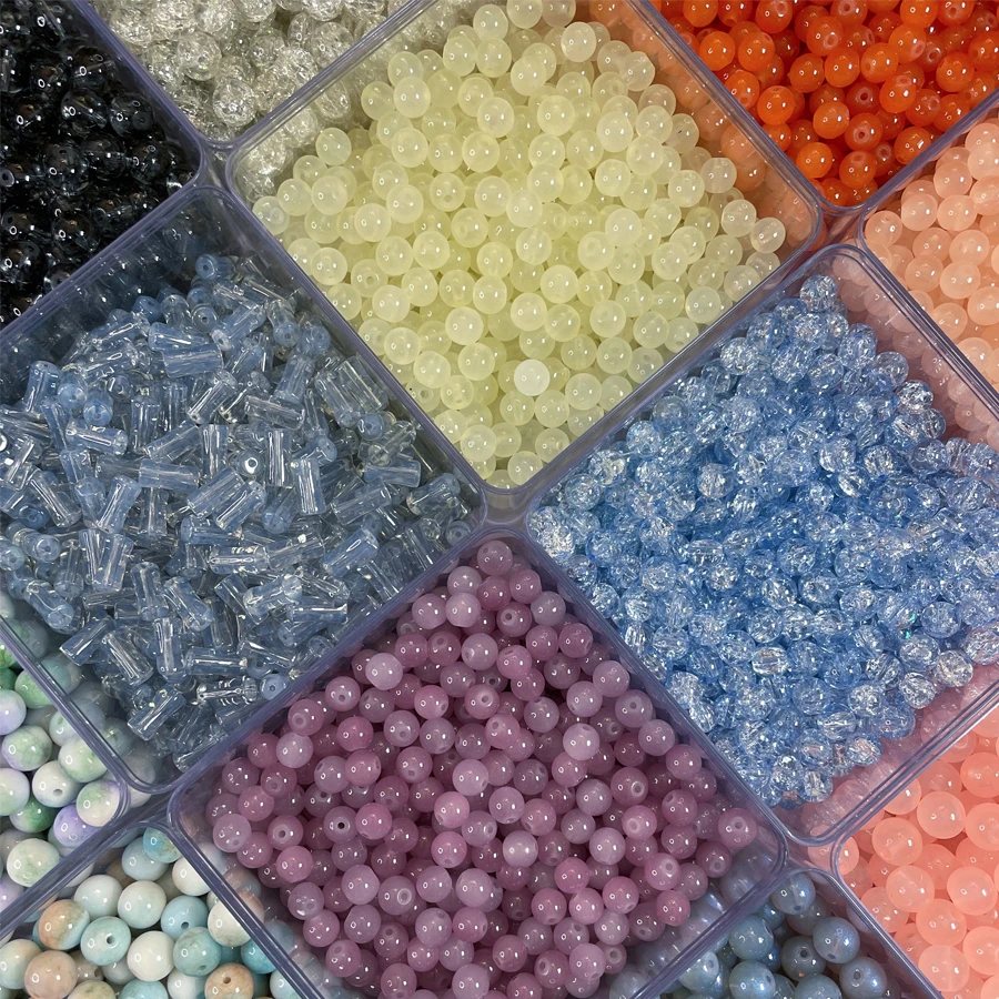 琉璃珠串珠diy轻奢个性手串手链车挂摆件散珠混款自选款式珠珠