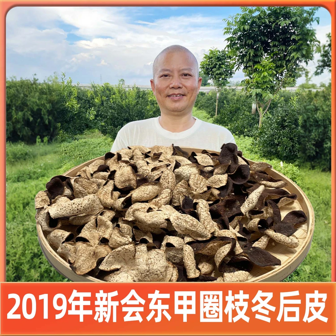 2019年新会东甲圈枝冬后皮（纯干仓生嗮陈皮）