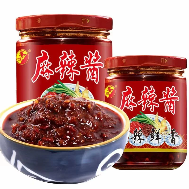 四川老牌子正宗川南山鹰420g香辣酱麻辣酱辣椒酱拌面下饭炒菜蘸水