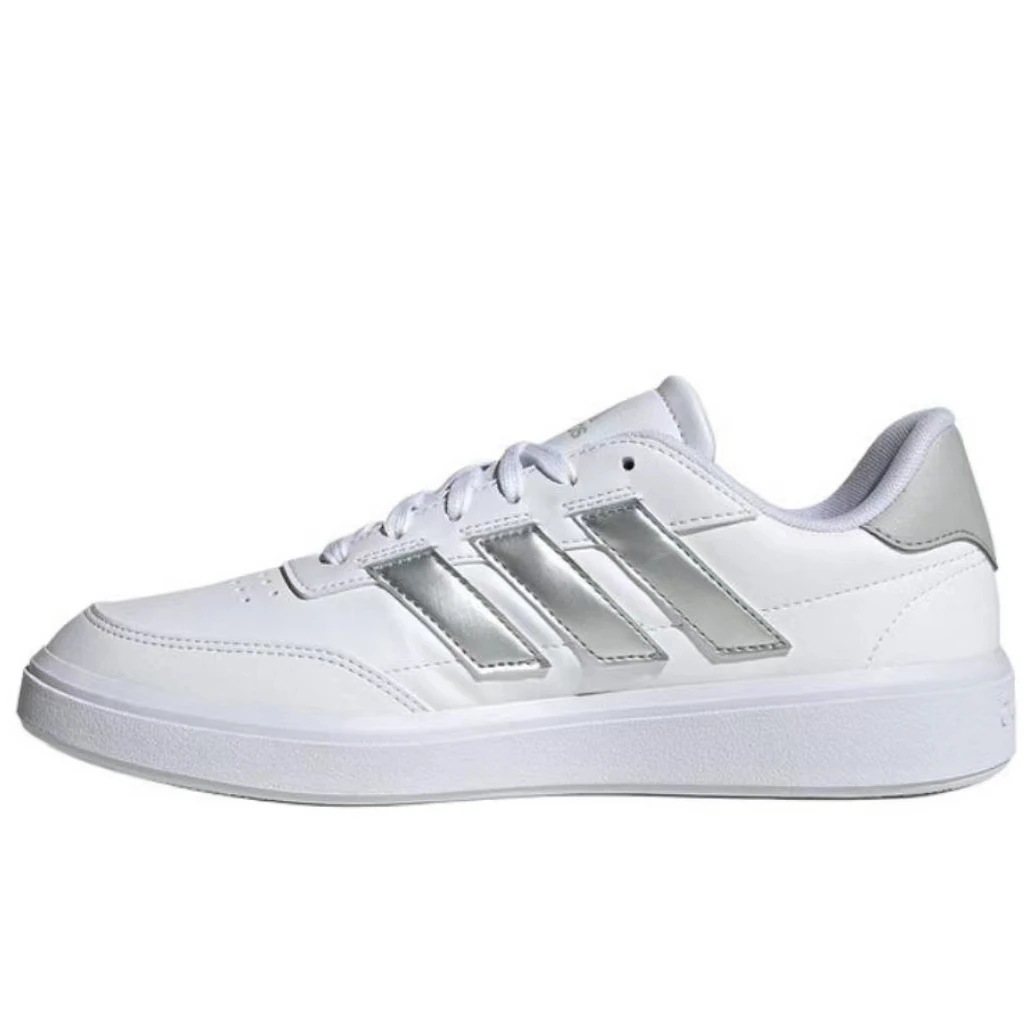 阿迪达斯小白鞋女鞋COURTBLOCK复古篮球风运动板鞋休闲鞋IF6465