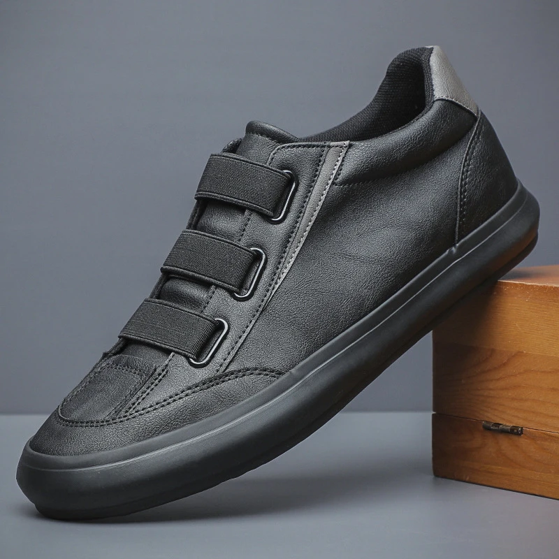 2023新款春夏男帆布低帮透气百搭时尚软底中年板鞋圆头休闲鞋RL