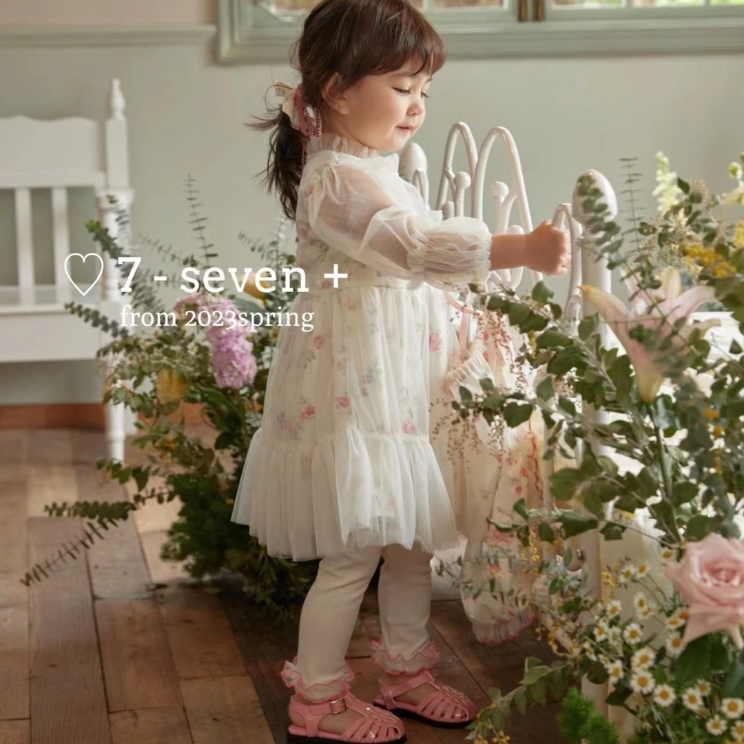 2023夏季新款女童韩版碎花连衣裙