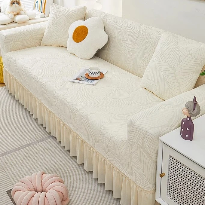 裙边沙发套罩全包万能套防猫抓2025新款四季通用一体式弹力全盖布