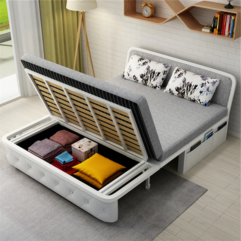 多功能沙发床阳台客厅书房家用简约推拉单人经济型储物可折叠床