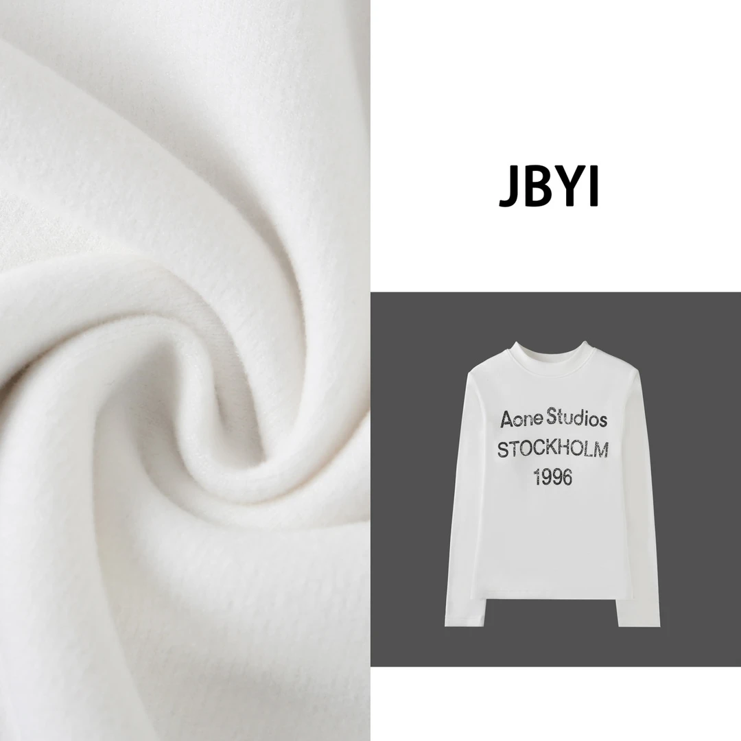 【B2331】安禾-小个子 【1996戳我心窝子】英文字母双面绒 打底衫