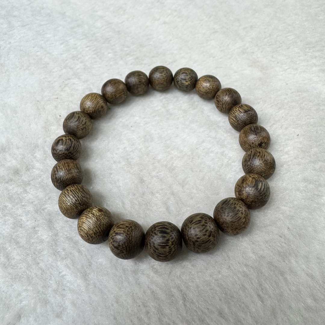 【四香阁】海南奇楠沉香1.0圆珠单圈沉香手串 HBQ