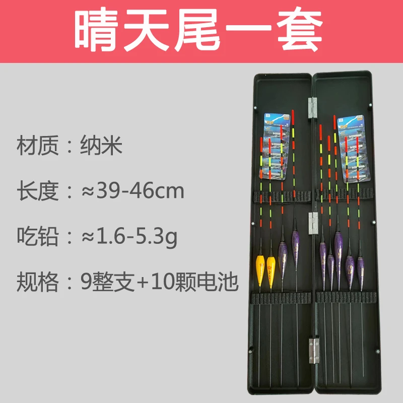 电子鱼漂浮漂套装全套一整套综合型加粗近视醒目全水域鲢鳙大物漂