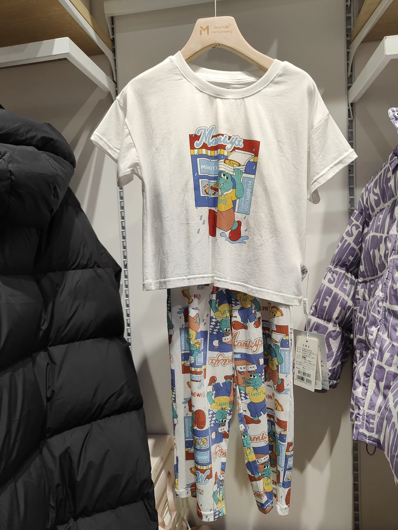 男童夏季短袖套装婴幼儿印花卡通休闲夏款童装儿童，鳄鱼先生披萨