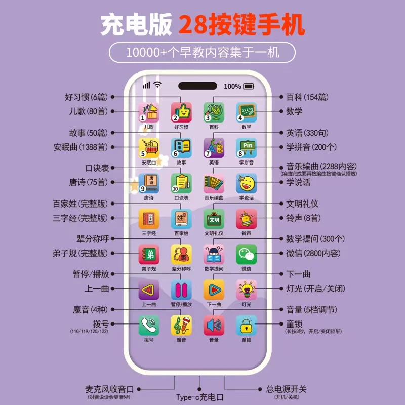 早教玩具手机一个，破损联系客服