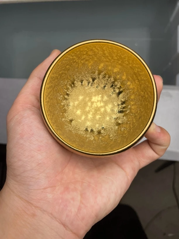 金色传说茶杯主人杯陶瓷.传统手工制作.匠心传承