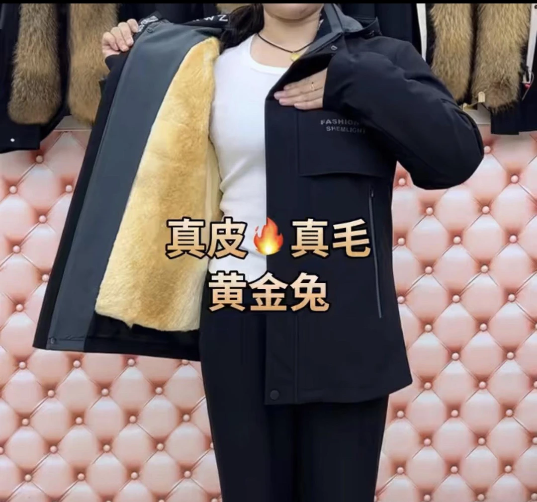 男士派克服加厚升级款整兔内胆5D新花型印花 保暖户外休闲外套