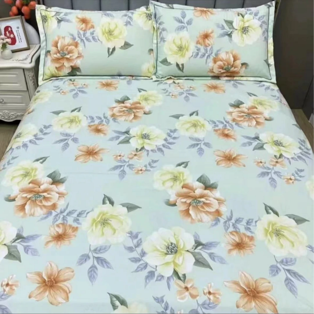 【MS】2024新款四季通用亲肤精品被罩--花韵怡然蓝