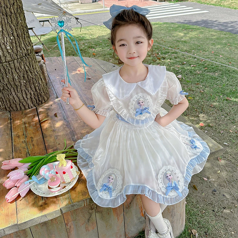 女童连衣裙夏季新款洛丽塔儿童裙夏款童装洋气宝宝公主裙女孩纱裙