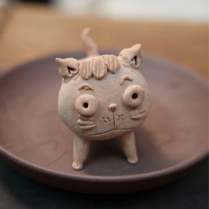 丑亲丑亲的小猫咪茶宠