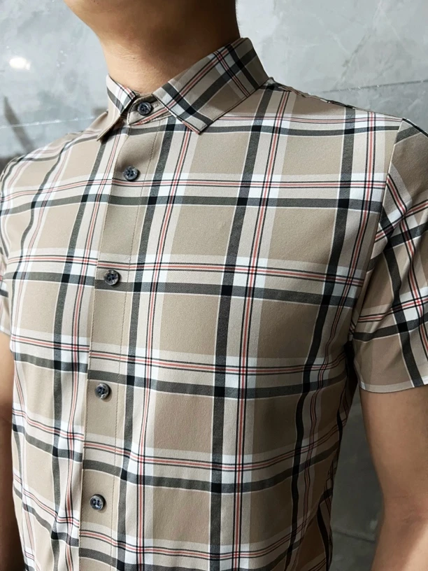 锦氨POLO衫男士柔软舒适休闲透气时尚简约弹力春夏简约弹力T恤