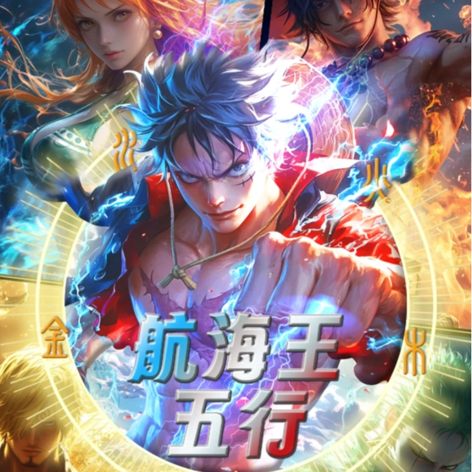 【火喵许愿盒】【梵音】海贼王五行潮流卡牌