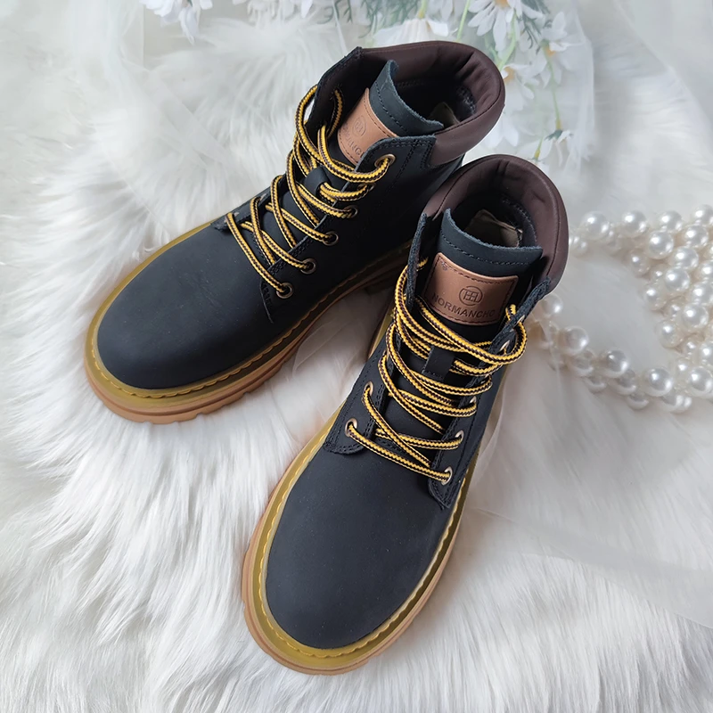 新款厚底大黄靴百搭炸街高帮马丁靴 180SF