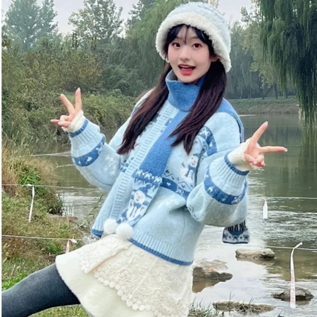 【姣姐韩系穿搭】秋冬毛衣保暖韩版百搭休闲宽松冬季加厚流行风初冬