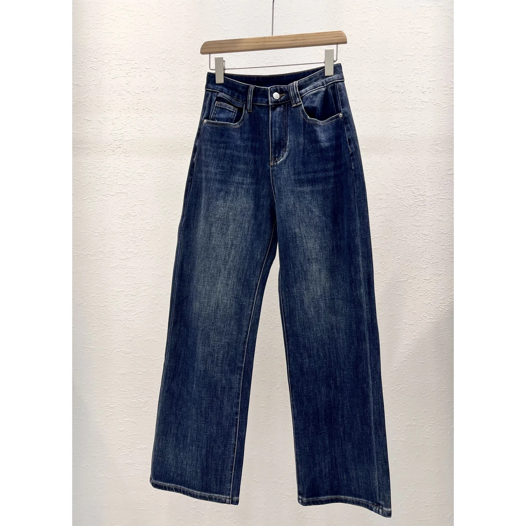 时尚四面弹直筒牛仔裤 GM7716