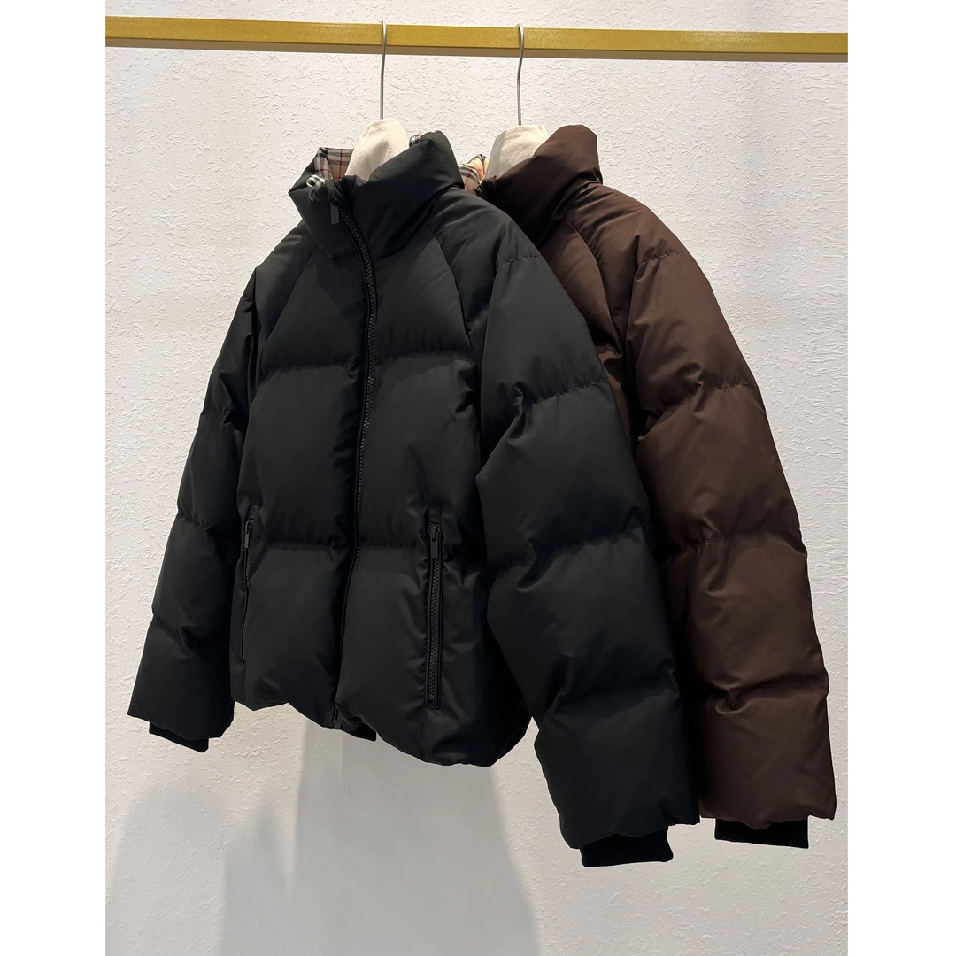 【福利售完无补】纯色立领短款鹅绒服外套 GM8667