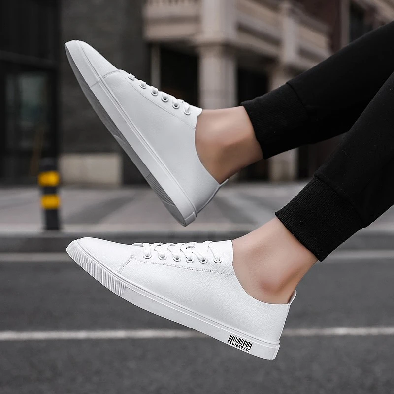 小白鞋男春季新款休闲板鞋男夏韩版潮流白色单鞋男百搭鞋子男潮鞋