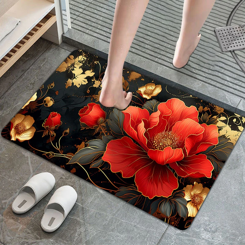 国色天香垫子硅藻泥入户浴室地垫吸水防滑速干脚垫可定制地垫