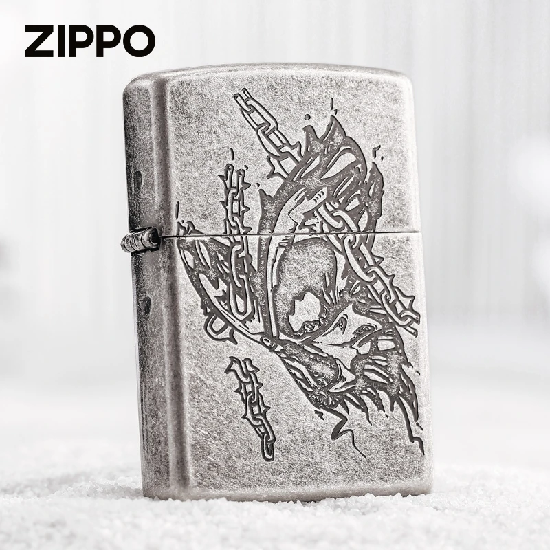 ZIPPO打火机太仓版破茧之蝶仿古防风原装高档男士送礼TC9901SK