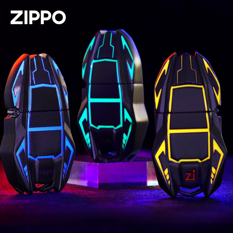 ZIPPO打火机DIY纤巧套壳夜光赛车系列炫酷潮流防风男士DY8914TJ