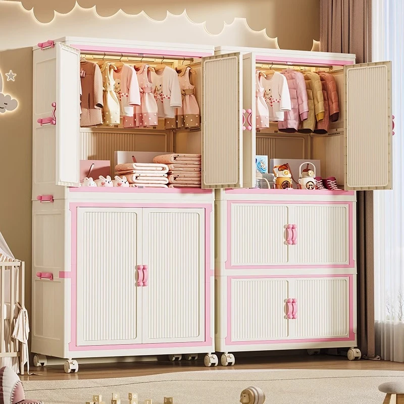 免安装宝宝衣柜婴儿衣服收纳柜储物柜卧室家用小孩简易儿童小衣橱