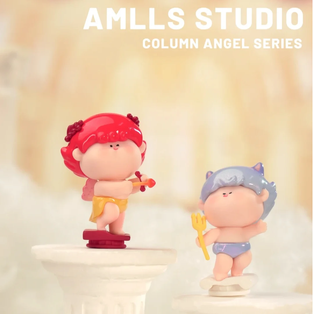 【小白拆盒】阿玛莉莉丝立柱天使系列萌粒盲袋盲盒摆件潮玩车载礼物