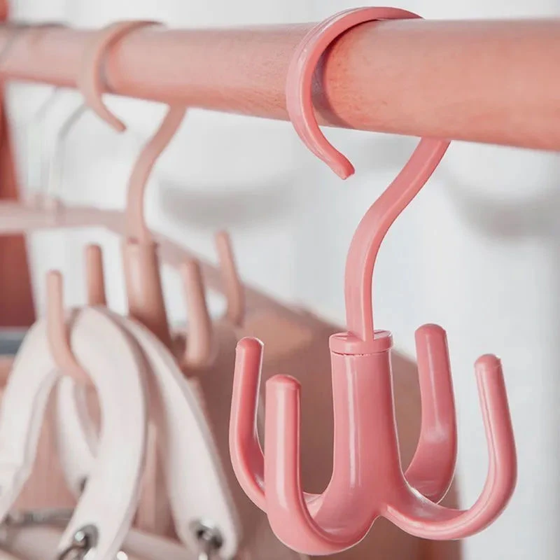 收纳神器四爪挂钩多功能衣帽挂钩家用创意旋转包围