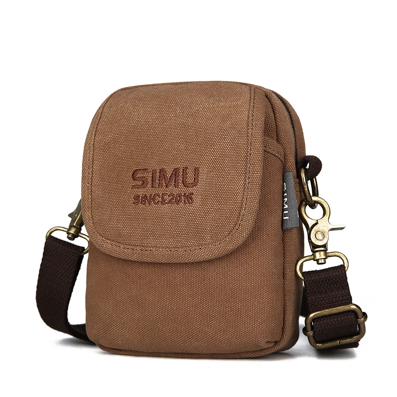 简约单肩斜挎男包小背包帆布包多功能运动休闲男士轻便迷你小背包