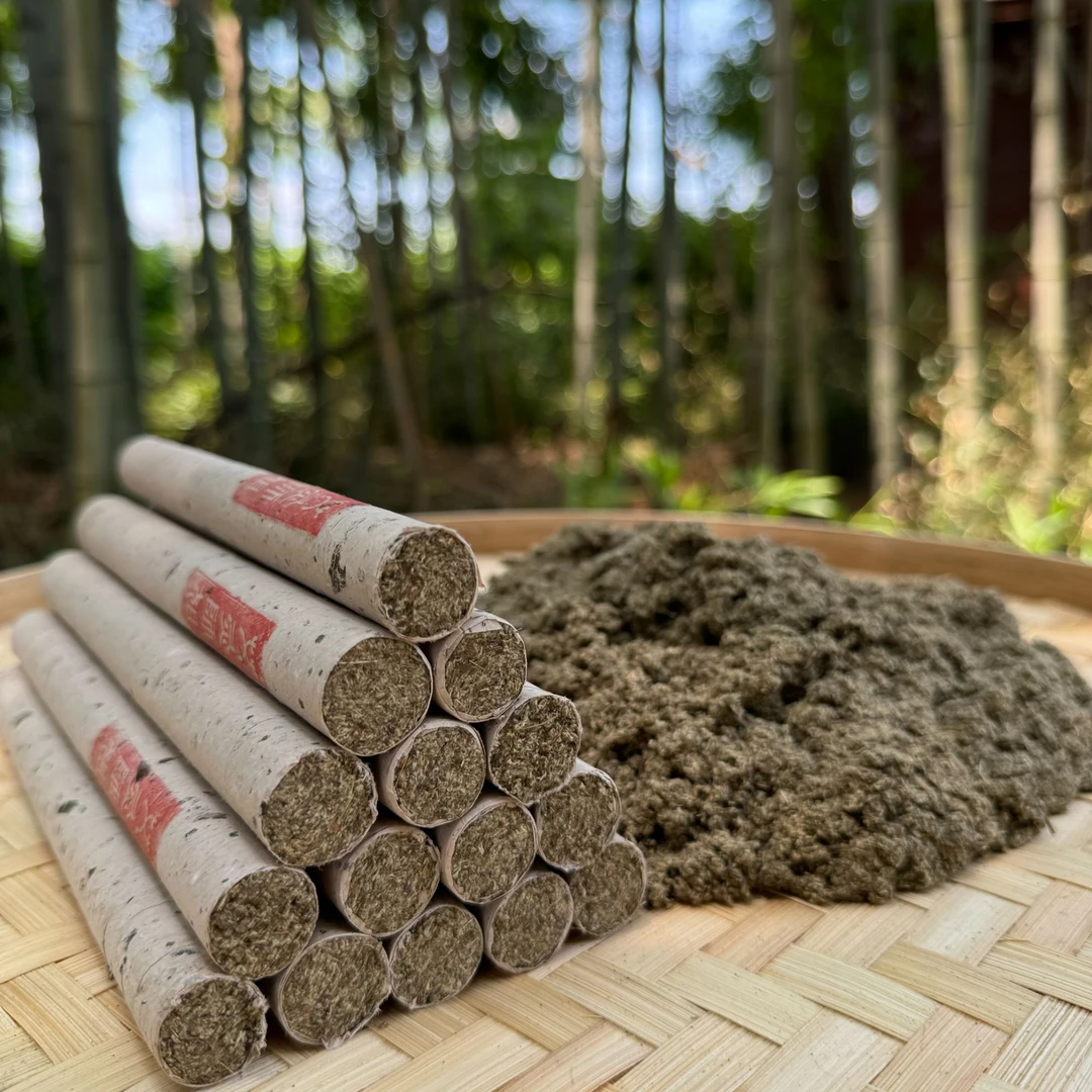 三年陈，直径1.8 蕲艾条石磨手工艾条