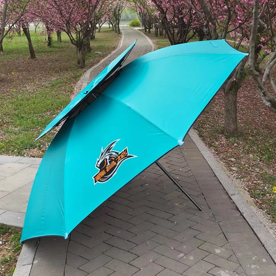 高档拐杖钓鱼晴雨伞