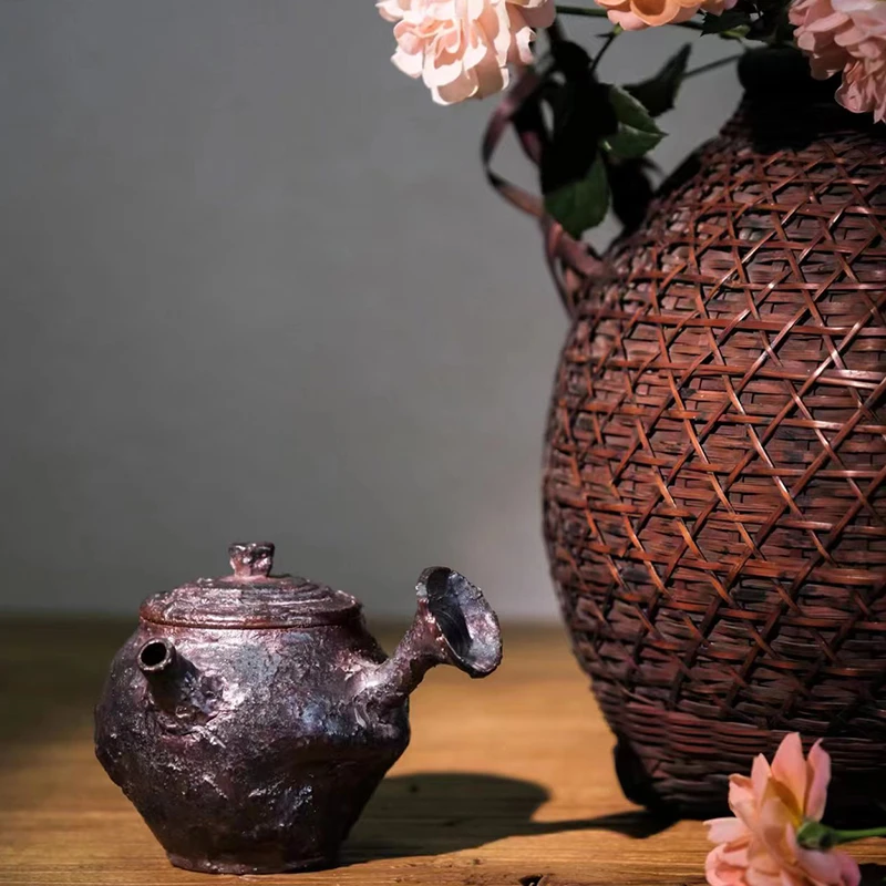 云南浪鬼柴烧纯手工建水陶功夫茶茶壶