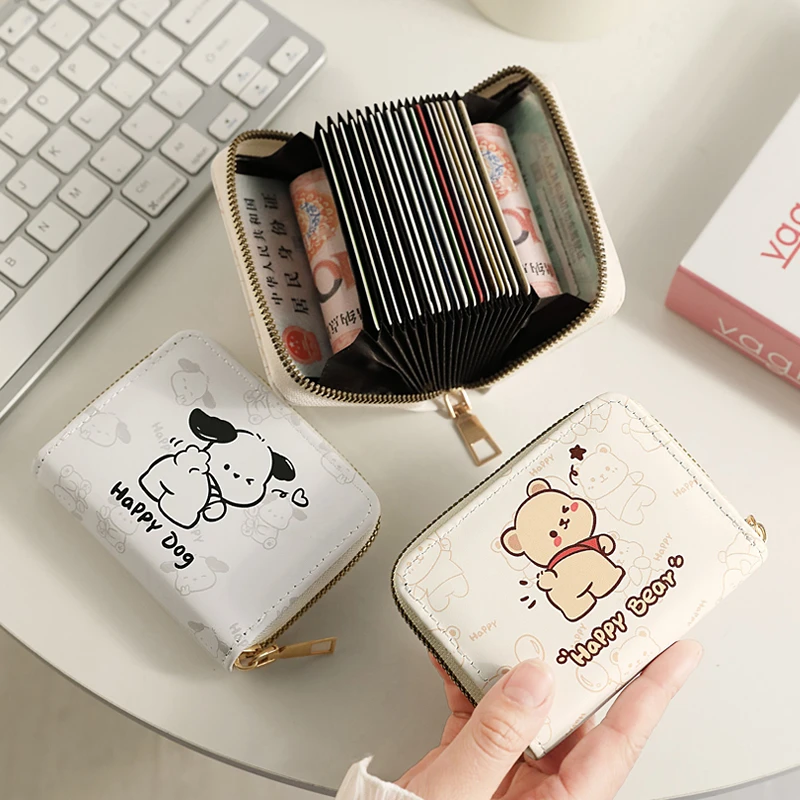 帕恰狗卡通卡包女个性小众大容量便捷超薄小巧驾驶证件可爱零钱包